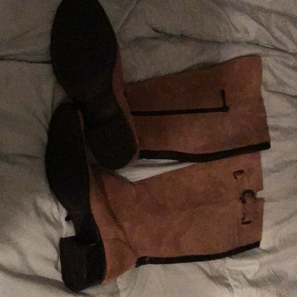 Knee high boots real suede!